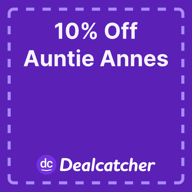 Valid Auntie Annes Promo Code 10% Off Coupon (May 2025) Valid Auntie Annes Promo Code 10% Off Coupon (May 2025)