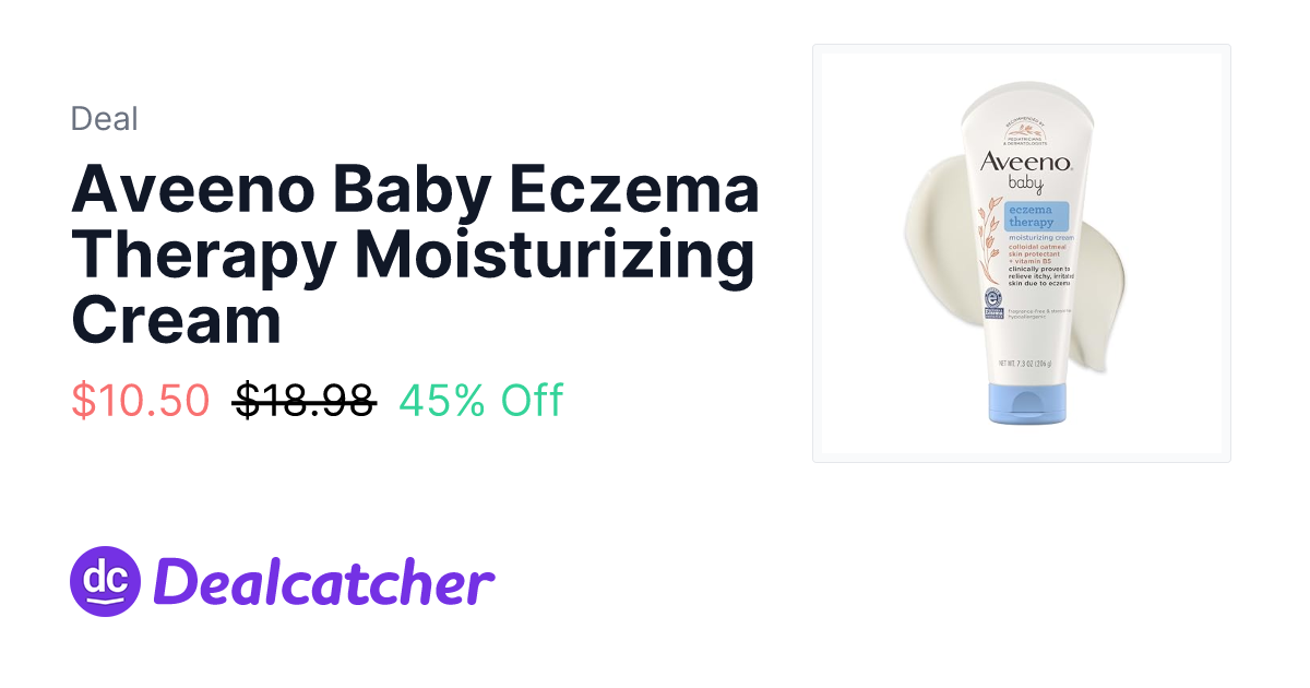 Amazon - Aveeno Baby Eczema Therapy Moisturizing Cream $10.50