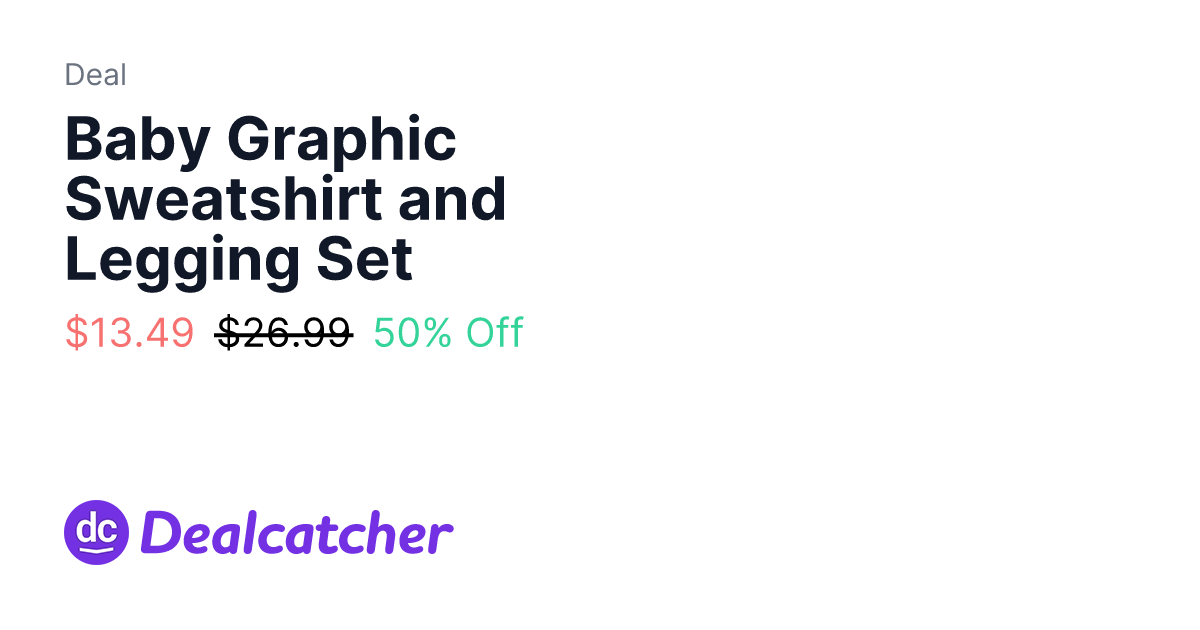 Old Navy - Baby Graphic Sweatshirt and Legging Set $13.49