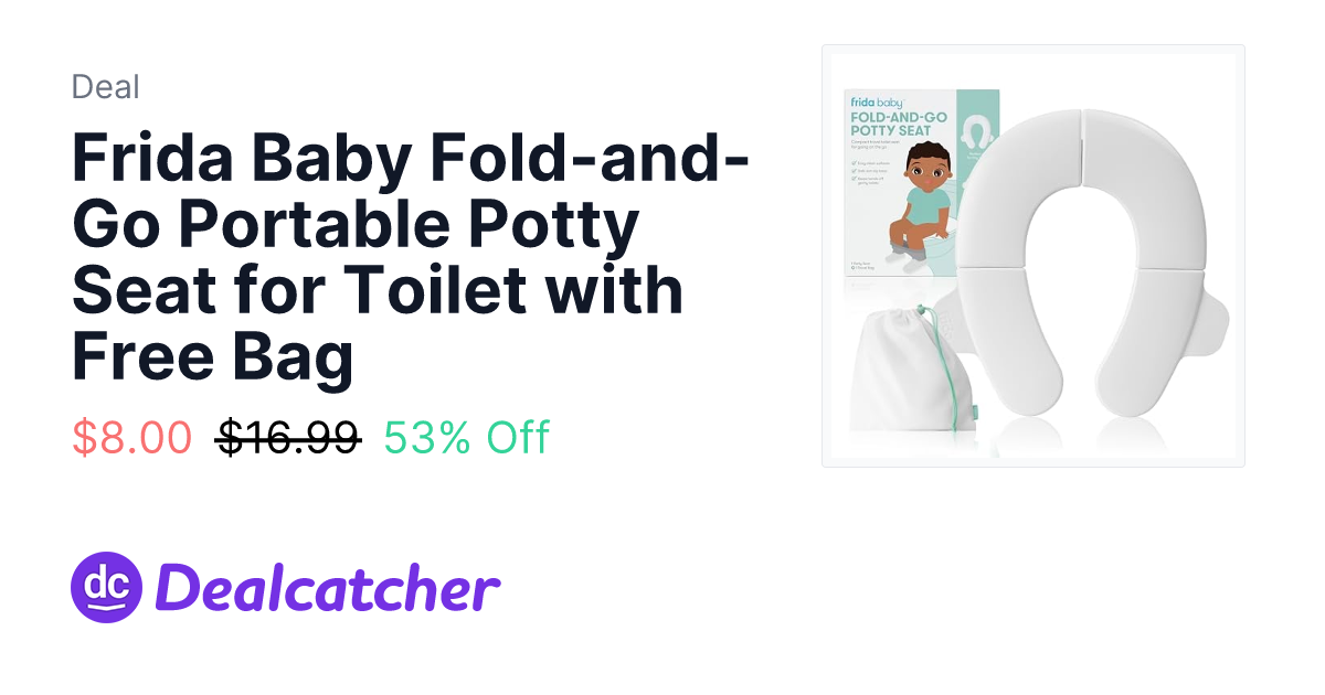 Amazon - Frida Baby Fold-and-Go Portable Potty Seat for Toilet with Free Bag $8.00