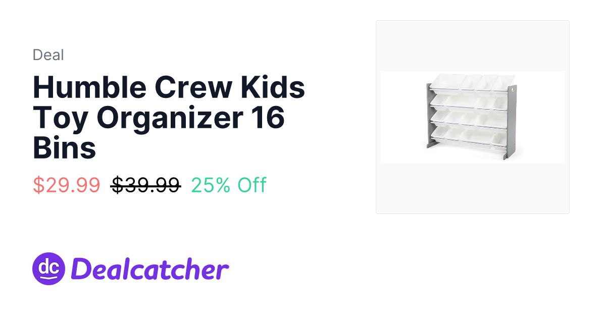 Woot - Humble Crew Kids Toy Organizer 16 Bins $29.99