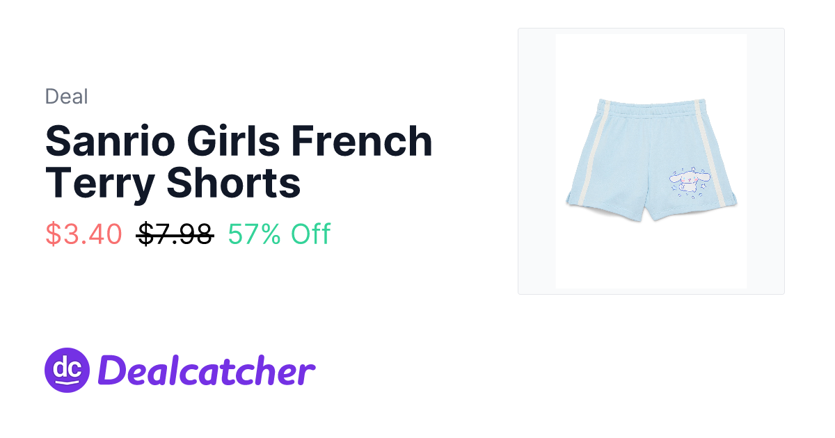 Walmart - Sanrio Girls French Terry Shorts $3.40