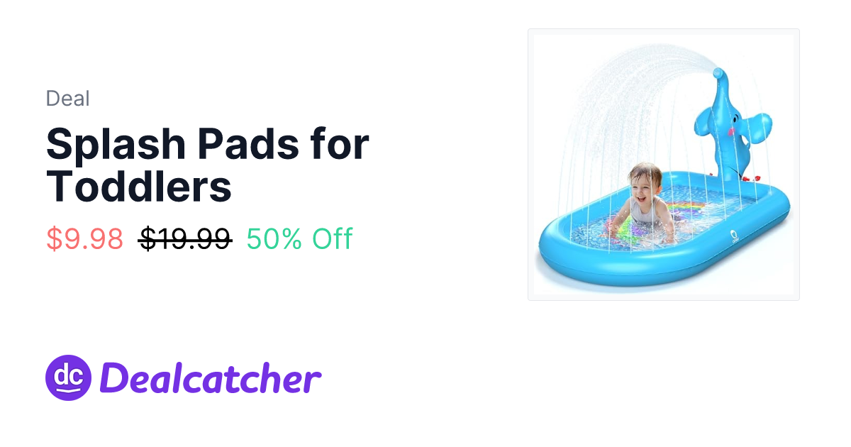 Amazon - Splash Pads for Toddlers $9.98