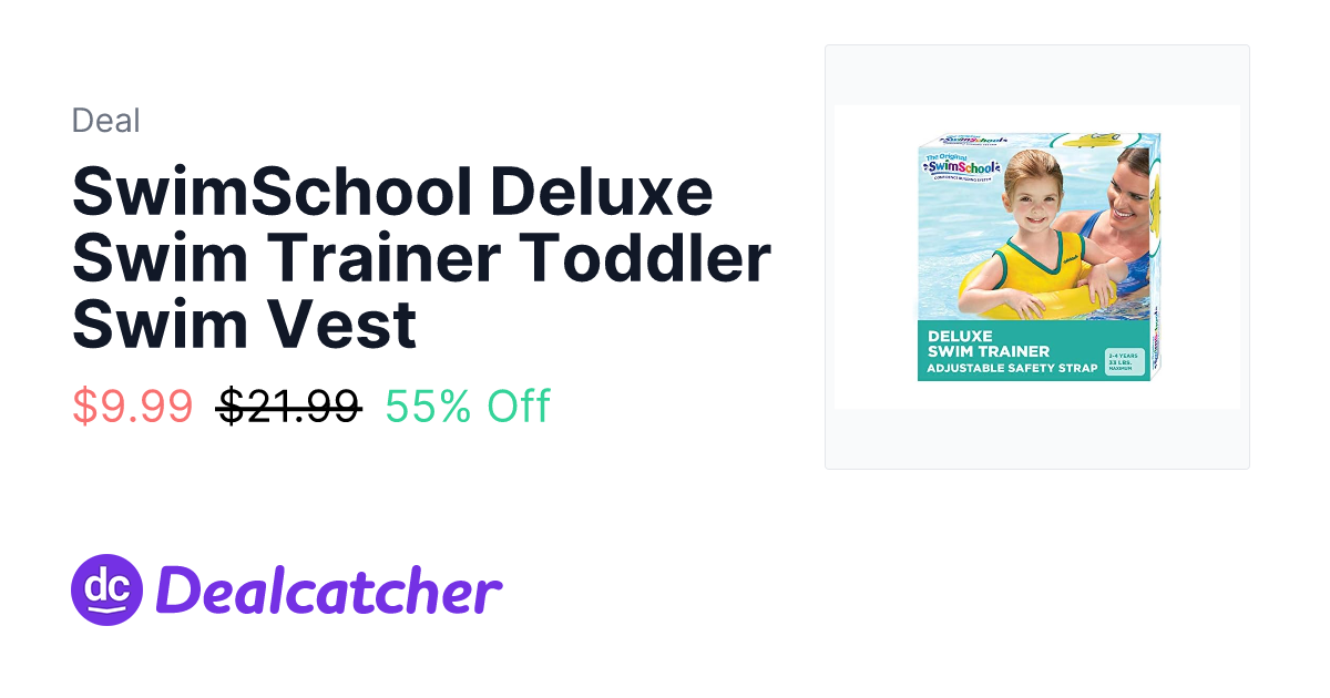Woot - SwimSchool Deluxe Swim Trainer Toddler Swim Vest $9.99