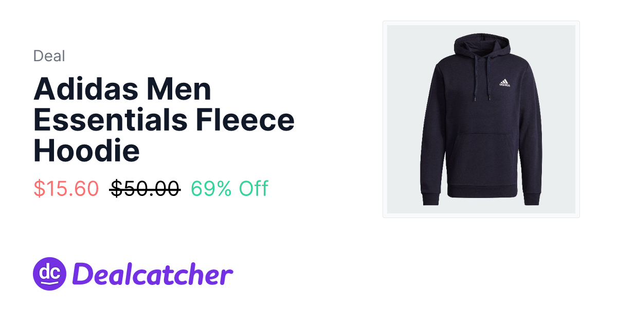 eBay - Adidas Men Essentials Fleece Hoodie $15.60