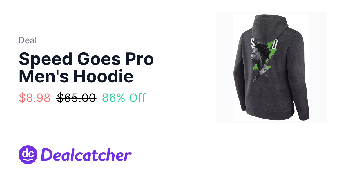 Dicks Sporting Goods - Speed Goes Pro Men's Hoodie $8.98