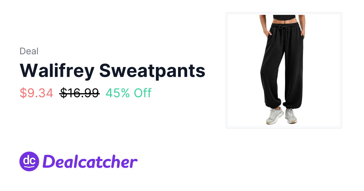 Amazon - Walifrey Sweatpants $9.34