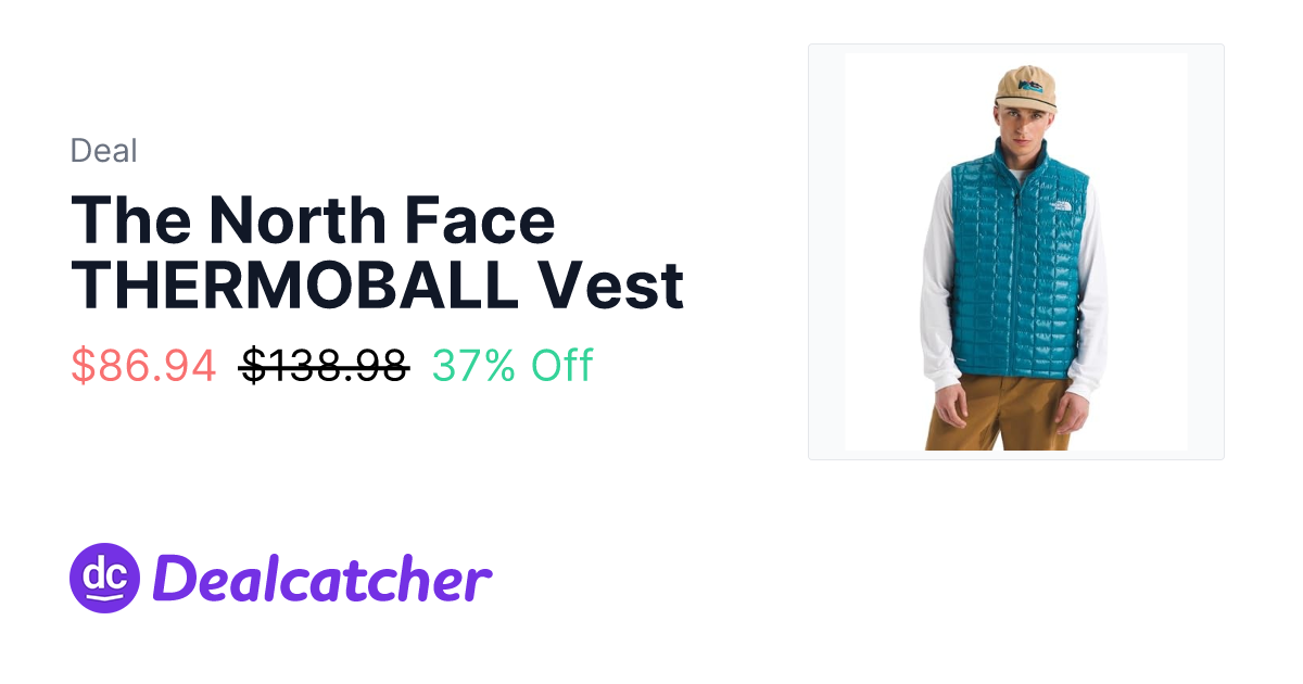 Amazon - The North Face THERMOBALL Vest $86.94