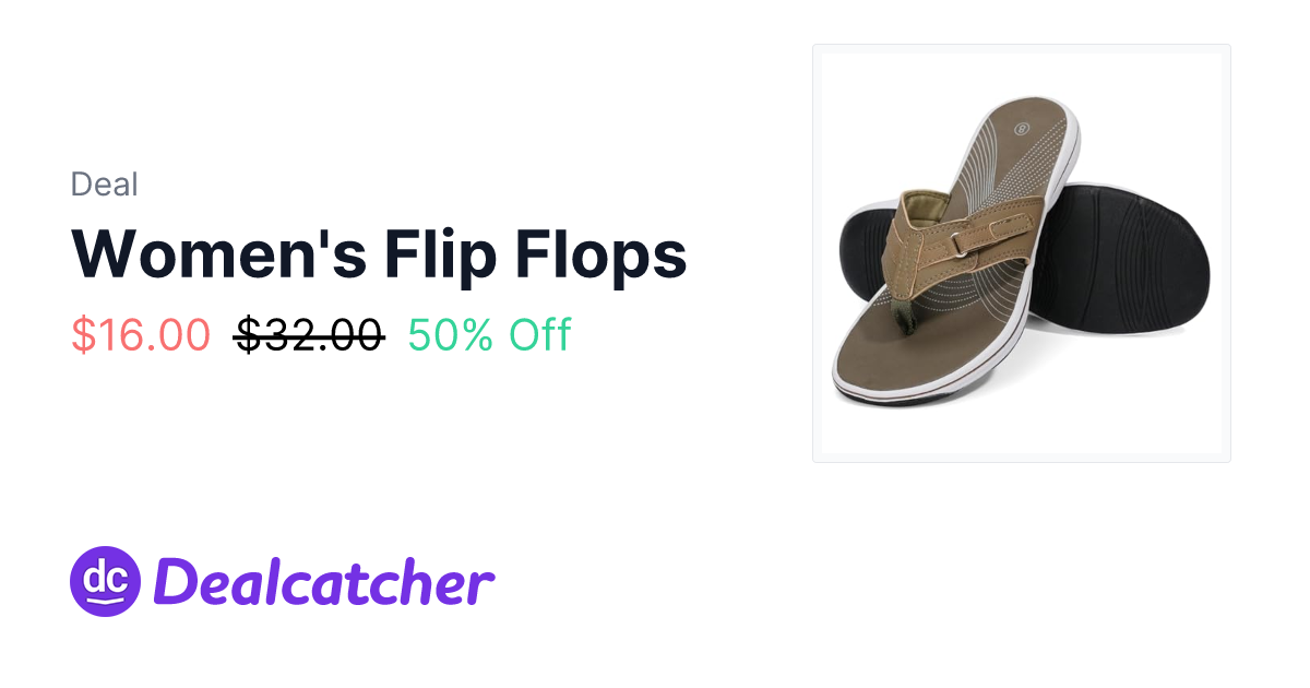 Amazon - Women's Flip Flops $16.00