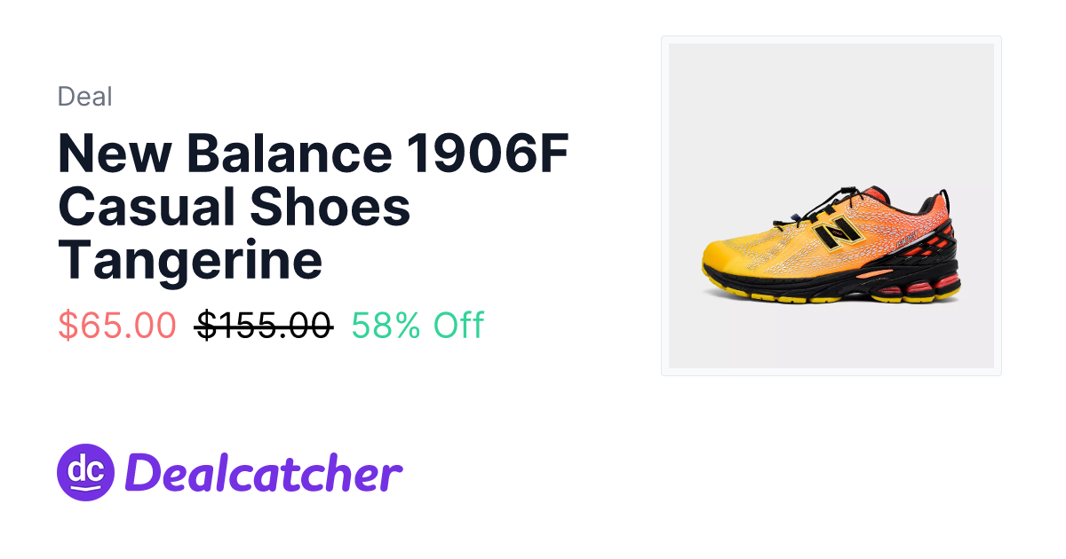 Finish Line - New Balance 1906F Casual Shoes Tangerine $65.00