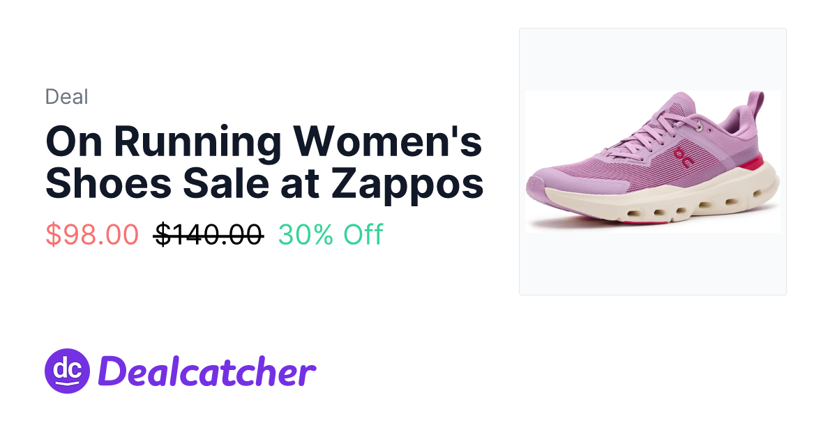 Zappos - On Running Women's Shoes Sale at Zappos $98.00