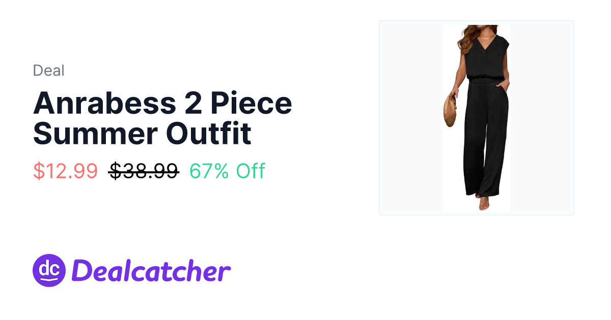 Amazon - Anrabess 2 Piece Summer Outfit $12.99