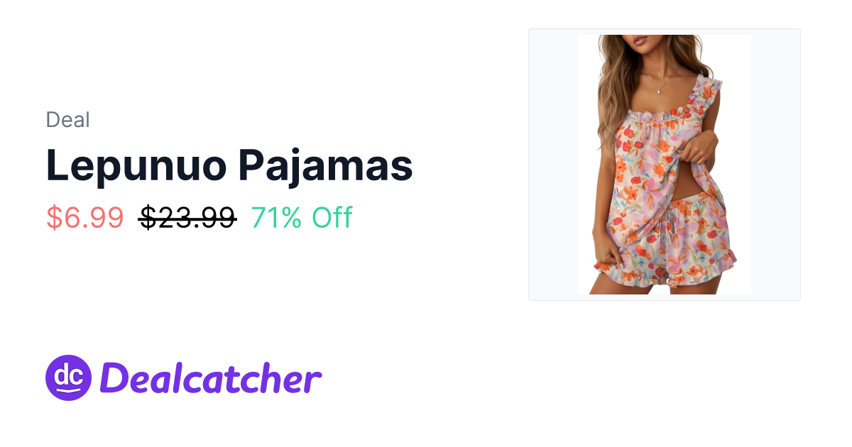 Amazon - Lepunuo Pajamas $6.99