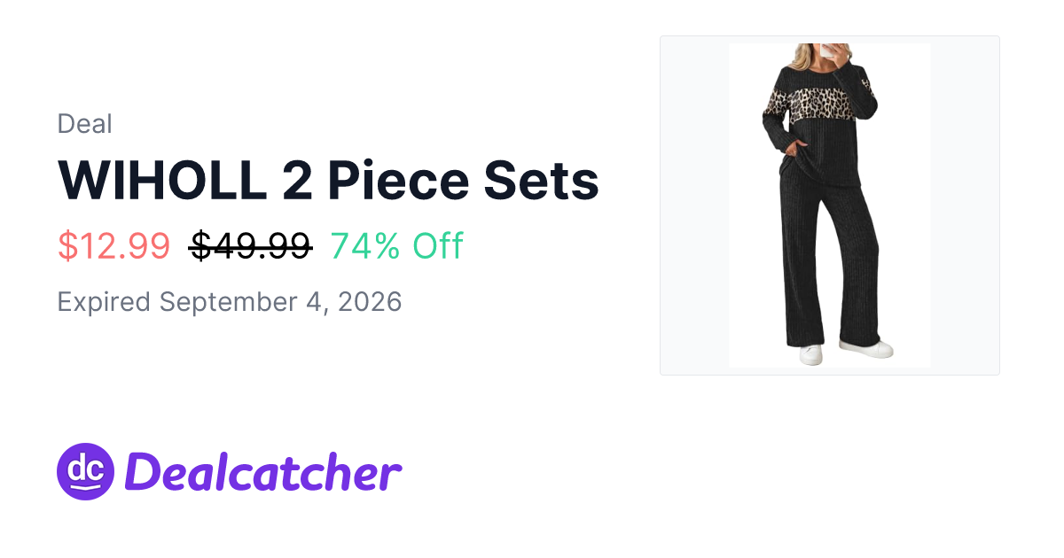 Amazon - WIHOLL 2 Piece Sets $12.99