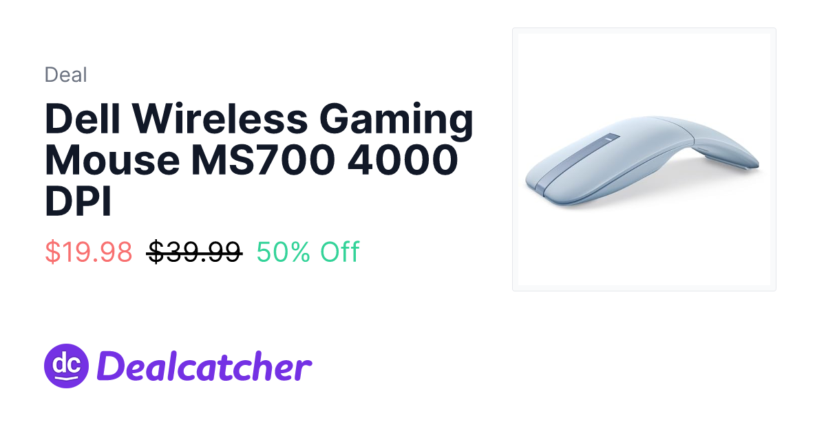 Amazon - Dell Wireless Gaming Mouse MS700 4000 DPI $19.98