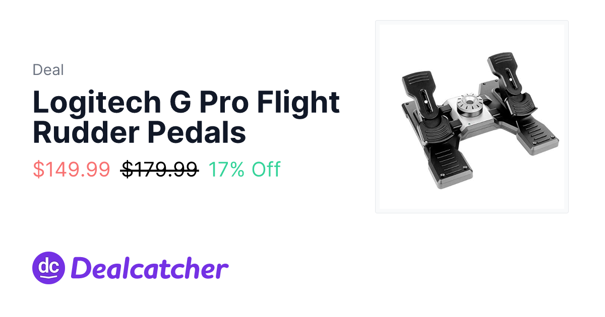 Amazon - Logitech G Pro Flight Rudder Pedals $149.99