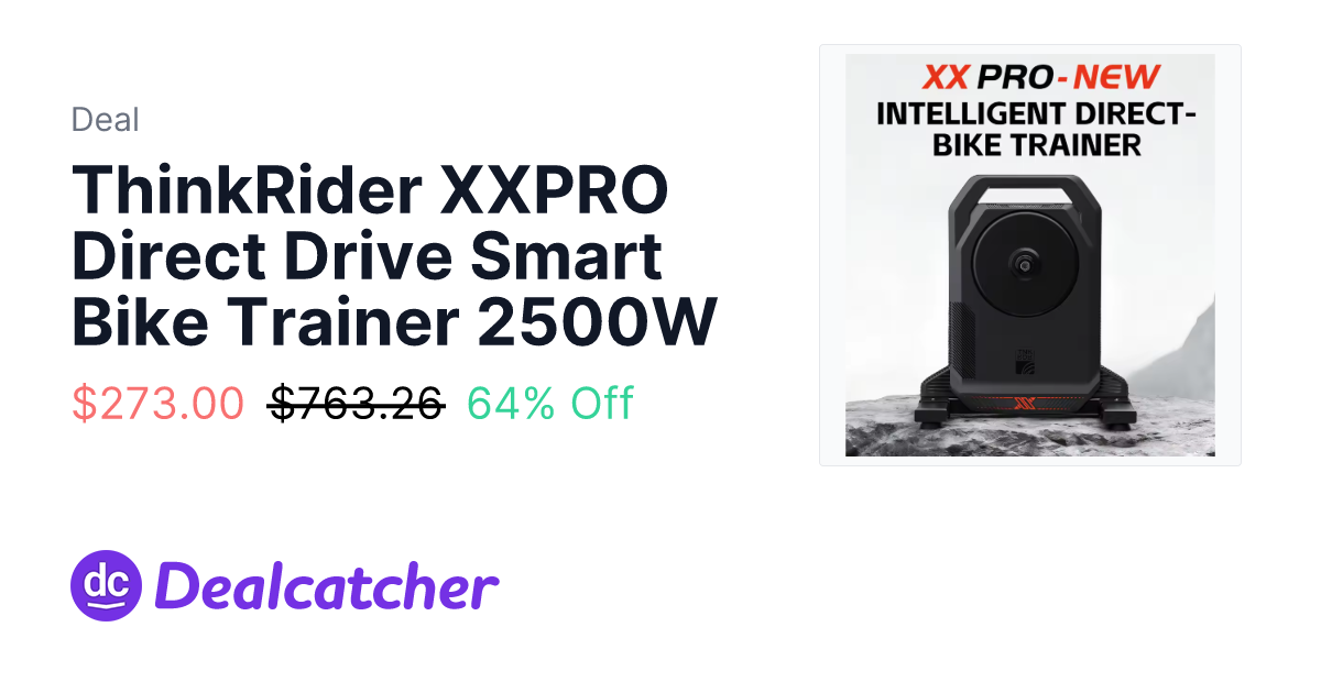 AliExpress - ThinkRider XXPRO Direct Drive Smart Bike Trainer 2500W $273.00