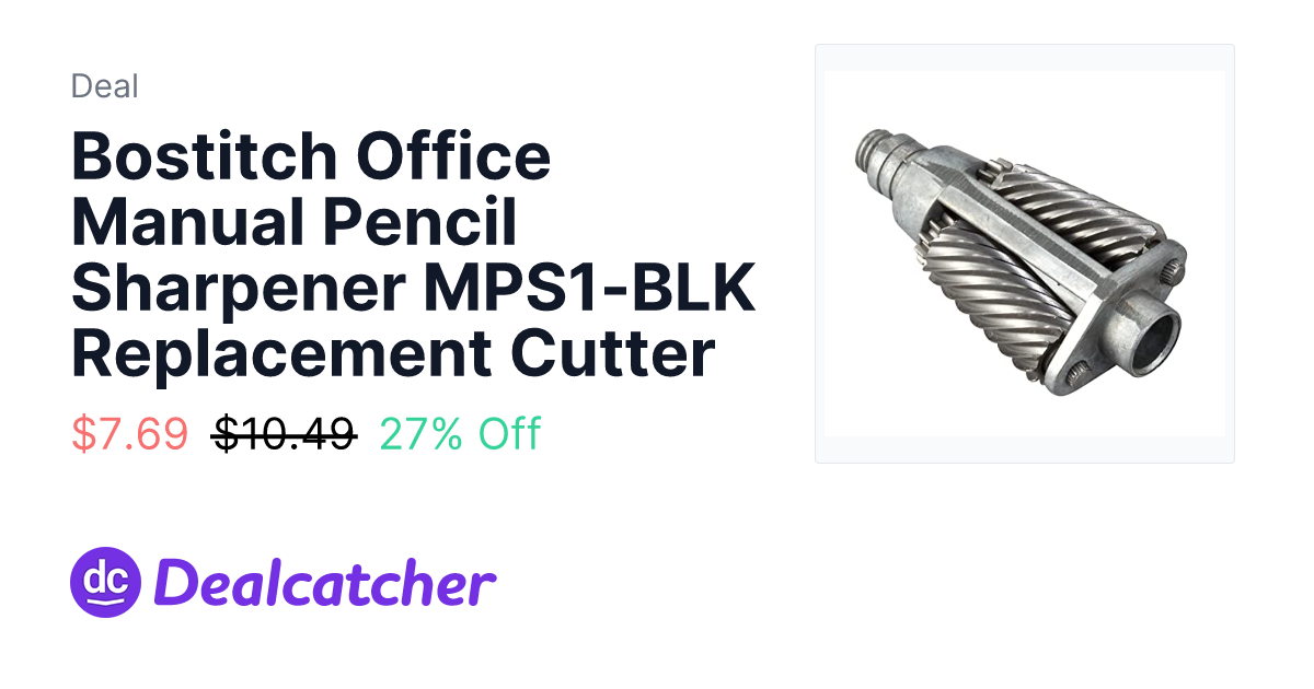 Amazon - Bostitch Office Manual Pencil Sharpener MPS1-BLK Replacement Cutter $7.69