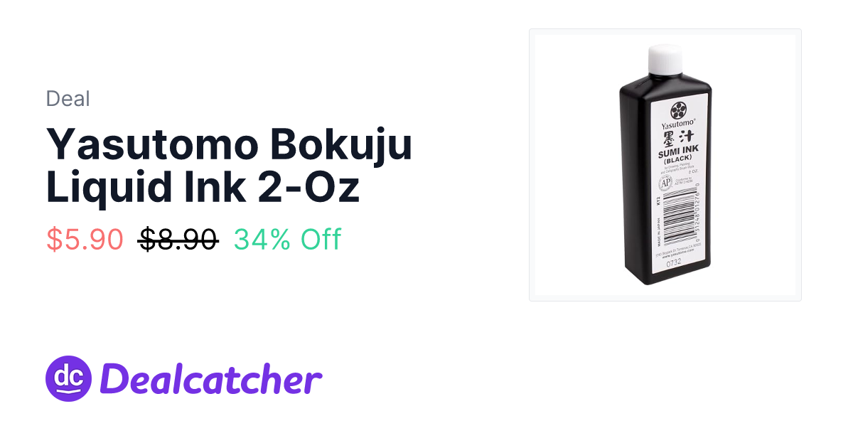 Amazon - Yasutomo Bokuju Liquid Ink 2-Oz $5.90