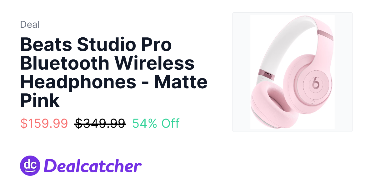 Target - Beats Studio Pro Bluetooth Wireless Headphones - Matte Pink $159.99
