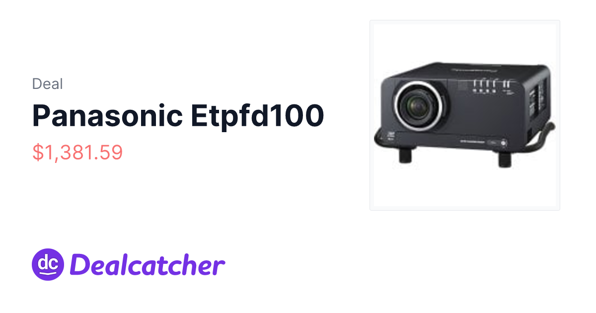 Amazon - Panasonic Etpfd100 $1,381.80