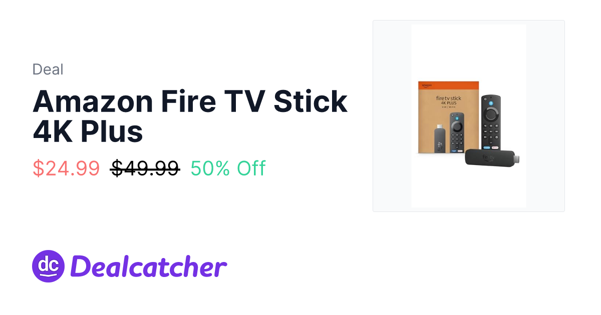 Amazon - Amazon Fire TV Stick 4K Plus $24.99