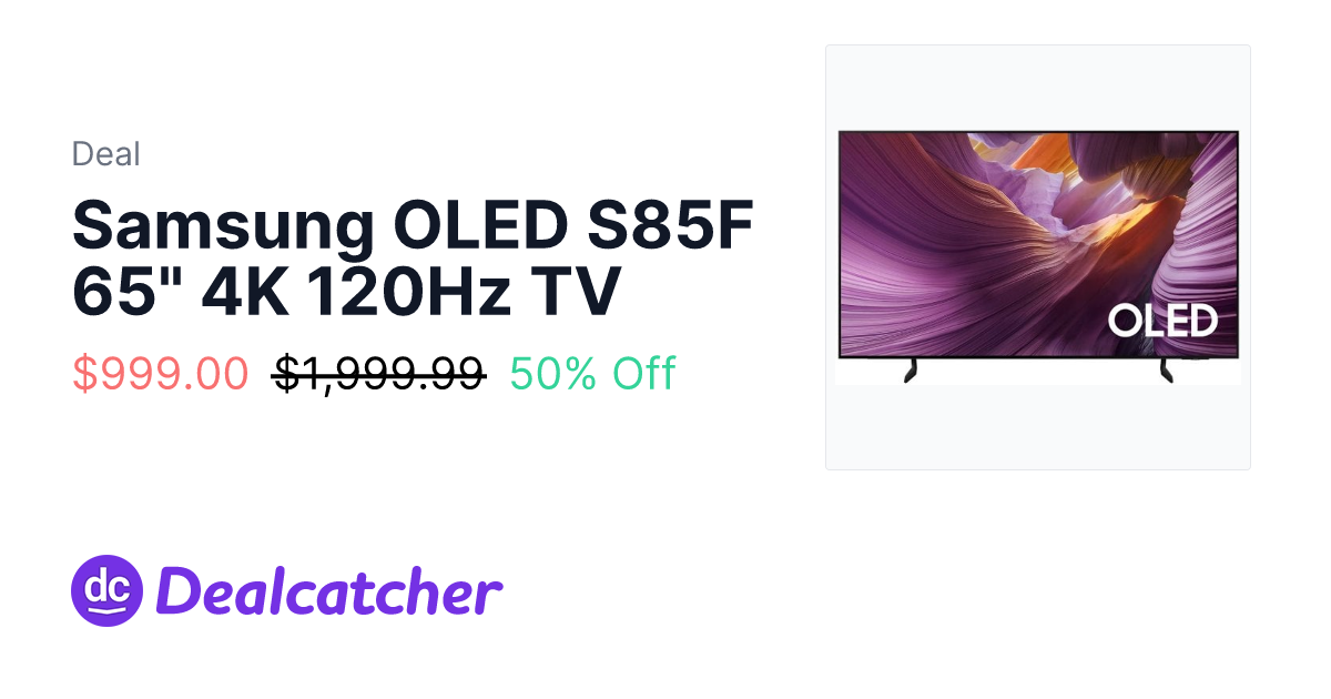 Microcenter - Samsung OLED S85F 65" 4K 120Hz TV $999.00