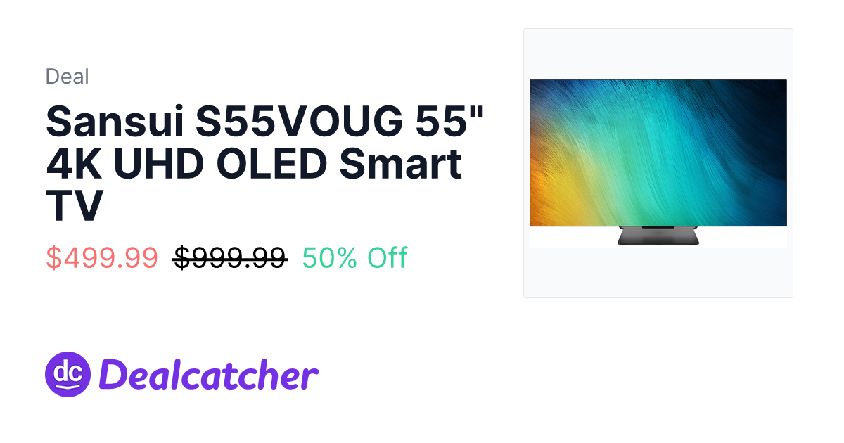 B&H Photo - Sansui S55VOUG 55" 4K UHD OLED Smart TV $499.99