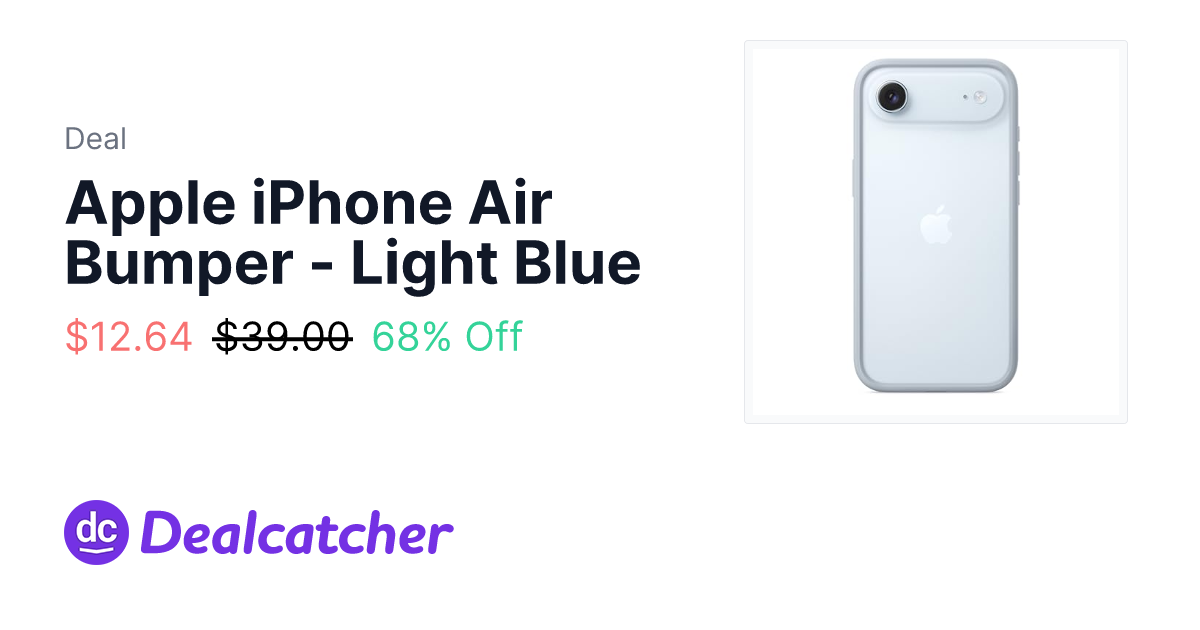 Amazon - Apple iPhone Air Bumper - Light Blue $12.64