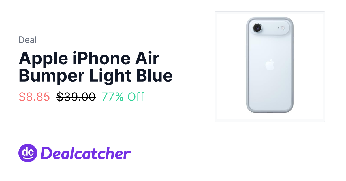 Amazon - Apple iPhone Air Bumper Light Blue $8.85