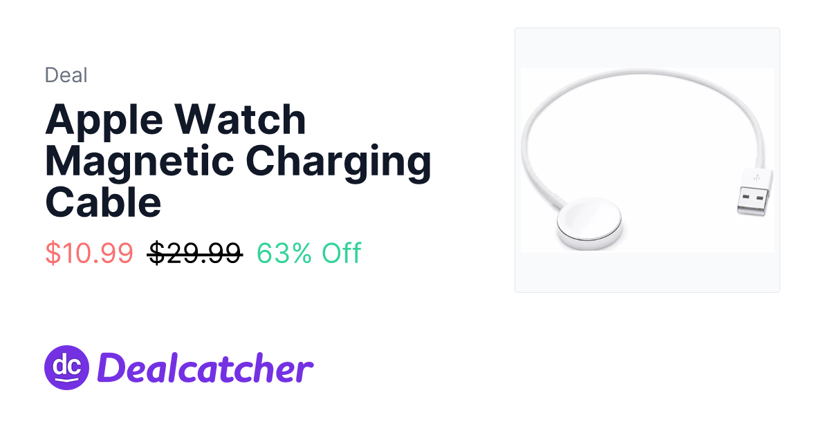 eBay - Apple Watch Magnetic Charging Cable $10.99