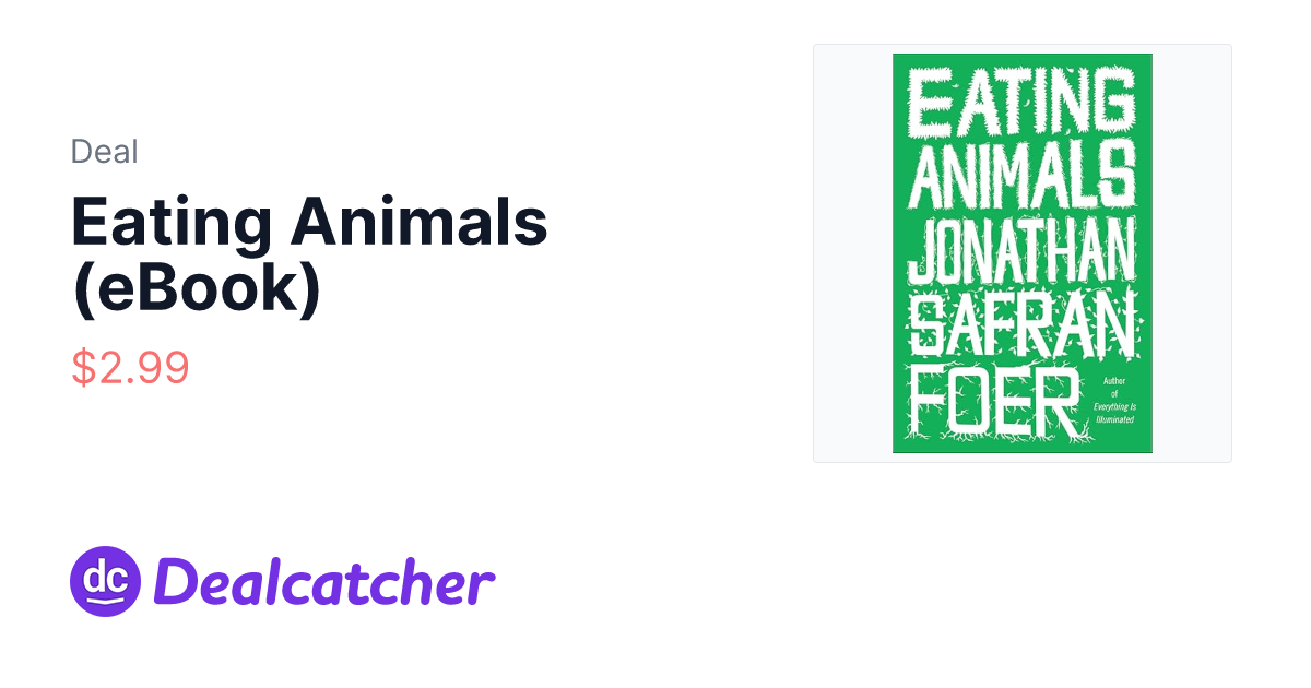 Amazon - Eating Animals (eBook) $2.99