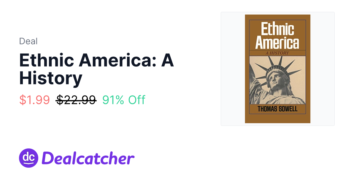 Amazon - Ethnic America: A History $1.99