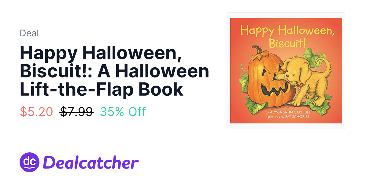Amazon - Happy Halloween, Biscuit!: A Halloween Lift-the-Flap Book $5.20