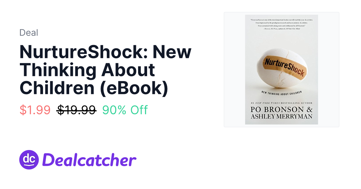 Amazon - NurtureShock: New Thinking About Children (eBook) $1.99