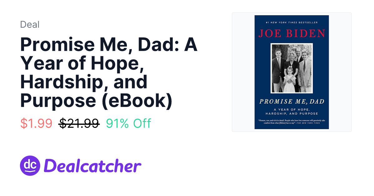 Amazon - Promise Me, Dad: A Year of Hope, Hardship, and Purpose (eBook) $1.99