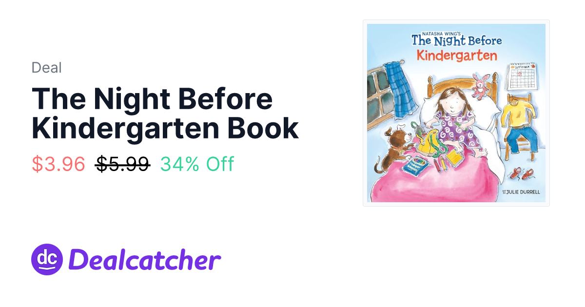 Amazon - The Night Before Kindergarten Book $3.96