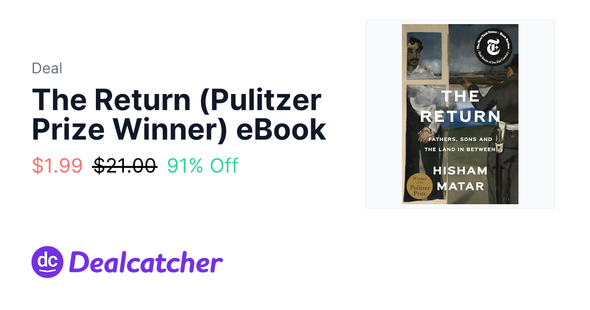 Amazon - The Return (Pulitzer Prize Winner) eBook $1.99