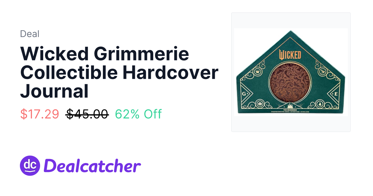 Amazon - Wicked Grimmerie Collectible Hardcover Journal $17.29