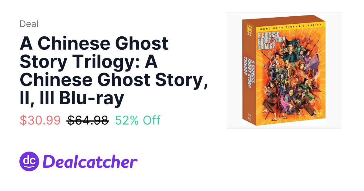 Amazon - A Chinese Ghost Story Trilogy: A Chinese Ghost Story, II, III Blu-ray $30.99