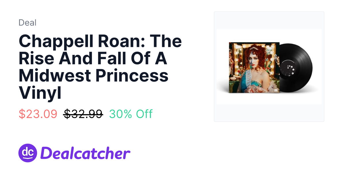 Amazon - Chappell Roan: The Rise And Fall Of A Midwest Princess Vinyl $23.09