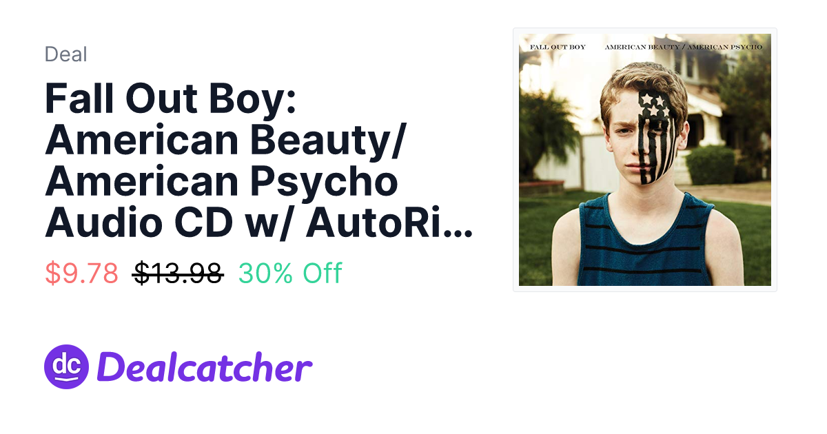 Amazon - Fall Out Boy: American Beauty/American Psycho Audio CD w/ AutoRip MP3 $9.78