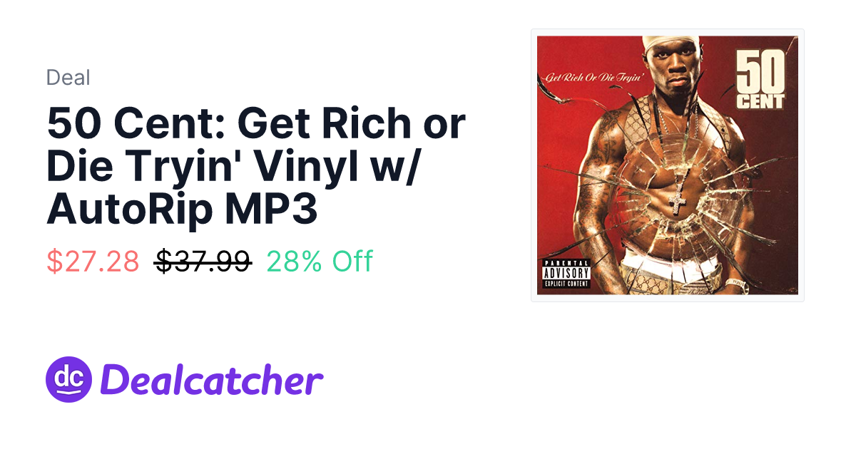 Amazon - 50 Cent: Get Rich or Die Tryin' Vinyl w/ AutoRip MP3 $27.28