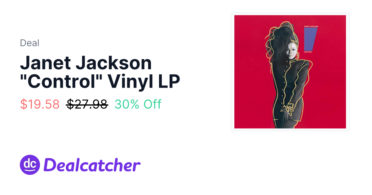 Amazon - Janet Jackson "Control" Vinyl LP $19.58