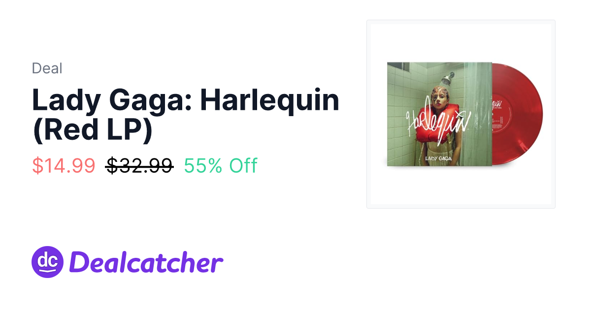 Amazon - Lady Gaga: Harlequin (Red LP) $14.99