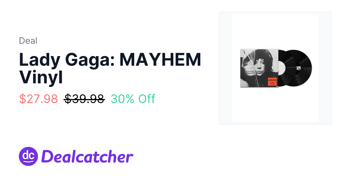 Amazon - Lady Gaga: MAYHEM Vinyl $27.98