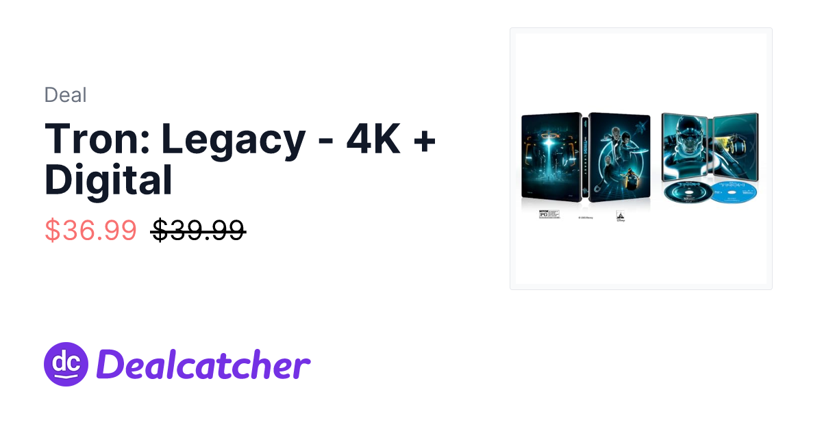Amazon - Tron: Legacy - 4K + Digital $36.99