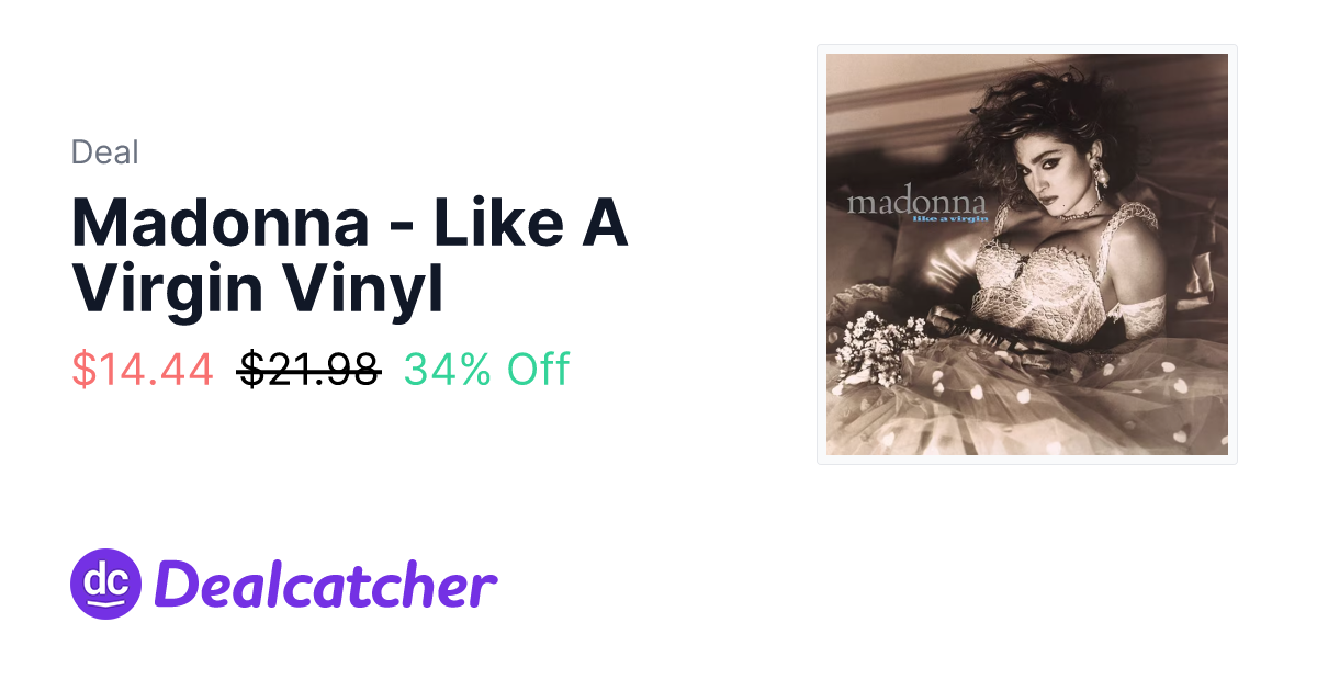 Walmart - Madonna - Like A Virgin Vinyl $14.44
