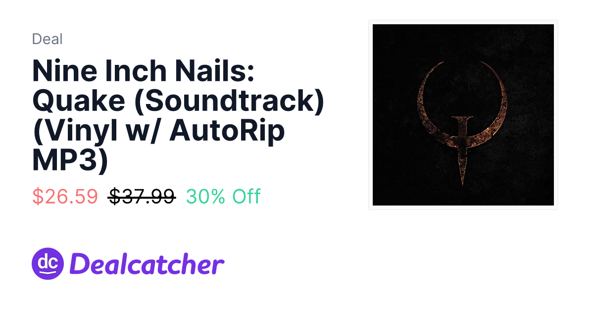 Amazon - Nine Inch Nails: Quake (Soundtrack) (Vinyl w/ AutoRip MP3) $26.59