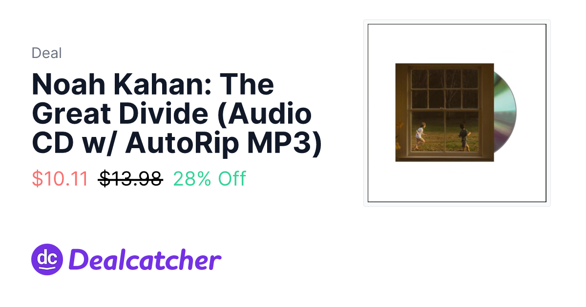 Amazon - Noah Kahan: The Great Divide (Audio CD w/ AutoRip MP3) $10.11